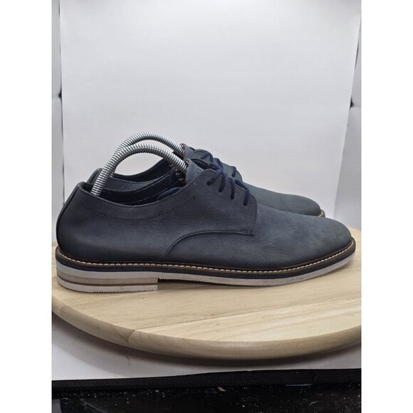 Bostonian Commonwealth Dezmin Plain Oxford Shoes - Men's 9 Navy Gently Used - Picture 3 of 9